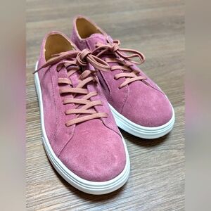Portland Leather Patina low top street sneaker, Foxglove pink, 8.5W